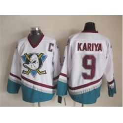 NHL Anaheim Ducks #9 kariya white jerseys restore ancient ways