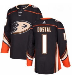 Youth Adidas Anaheim Ducks 1 Lukas Dostal Authentic Black Home NHL Jersey 