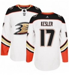 Youth Adidas Anaheim Ducks 17 Ryan Kesler Authentic White Away NHL Jersey 