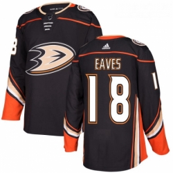 Youth Adidas Anaheim Ducks 18 Patrick Eaves Authentic Black Home NHL Jersey 