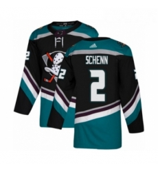 Youth Adidas Anaheim Ducks 2 Luke Schenn Premier Black Teal Alternate NHL Jersey 