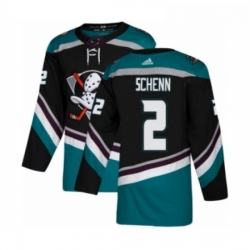 Youth Adidas Anaheim Ducks 2 Luke Schenn Premier Black Teal Alternate NHL Jersey 
