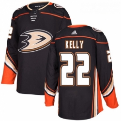 Youth Adidas Anaheim Ducks 22 Chris Kelly Authentic Black Home NHL Jerse