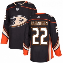 Youth Adidas Anaheim Ducks 22 Dennis Rasmussen Authentic Black Home NHL Jersey 