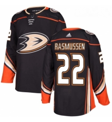Youth Adidas Anaheim Ducks 22 Dennis Rasmussen Premier Black Home NHL Jersey 