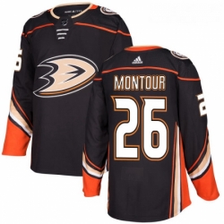 Youth Adidas Anaheim Ducks 26 Brandon Montour Authentic Black Home NHL Jersey 