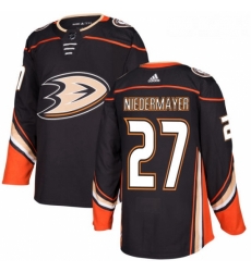 Youth Adidas Anaheim Ducks 27 Scott Niedermayer Authentic Black Home NHL Jersey 