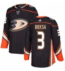 Youth Adidas Anaheim Ducks 3 Kevin Bieksa Authentic Black Home NHL Jersey 