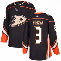 Youth Adidas Anaheim Ducks 3 Kevin Bieksa Authentic Black Home NHL Jersey 