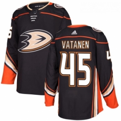 Youth Adidas Anaheim Ducks 45 Sami Vatanen Premier Black Home NHL Jersey 