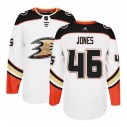 Youth Adidas Anaheim Ducks 46 Max Jones Authentic White Away NHL Jersey 