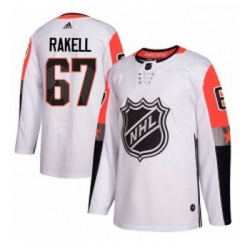 Youth Adidas Anaheim Ducks 67 Rickard Rakell Authentic White 2018 All Star Pacific Division NHL Jersey 