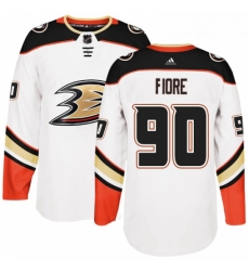 Youth Adidas Anaheim Ducks 90 Giovanni Fiore Authentic White Away NHL Jersey 