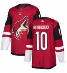 Youth Adidas Arizona Coyotes 10 Dale Hawerchuck Authentic Burgundy Red Home NHL Jersey 