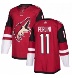 Youth Adidas Arizona Coyotes 11 Brendan Perlini Authentic Burgundy Red Home NHL Jersey 