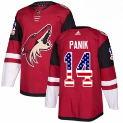 Youth Adidas Arizona Coyotes 14 Richard Panik Authentic Red USA Flag Fashion NHL Jersey 