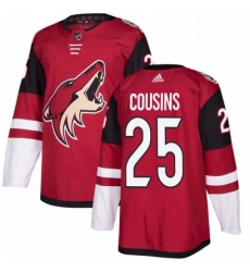 Youth Adidas Arizona Coyotes 25 Nick Cousins Authentic Burgundy Red Home NHL Jersey 