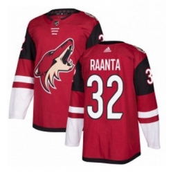 Youth Adidas Arizona Coyotes 32 Antti Raanta Premier Burgundy Red Home NHL Jersey 