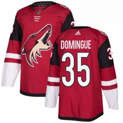 Youth Adidas Arizona Coyotes 35 Louis Domingue Premier Burgundy Red Home NHL Jersey 
