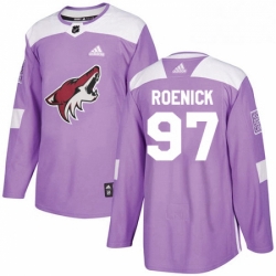 Youth Adidas Arizona Coyotes 97 Jeremy Roenick Authentic Purple Fights Cancer Practice NHL Jersey 