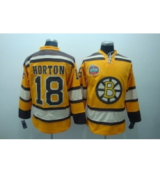 Boston Bruins 18 Horton 2011 Winter Classic Premier yellow jerseys
