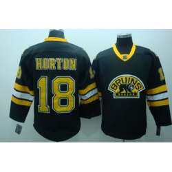 Boston Bruins 18 Nathan Horton Black Jerseys