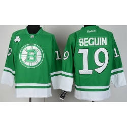 Boston Bruins 19 Tyler Seguin Green St Patty's Day NHL Jersey