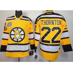 Boston Bruins 22 Shawn Thornton Yellow NHL Jerseys