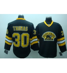 Boston Bruins 30 Tim Thomas Black 3rd Jerseys