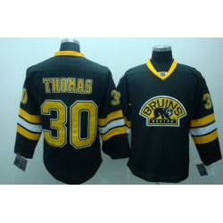 Boston Bruins 30 Tim Thomas Black 3rd Jerseys