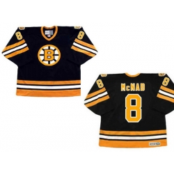 Boston Bruins 8 PETER McNAB 1978 CCM Vintage Throwback Away NHL Hockey Jersey