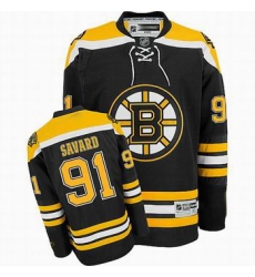 Boston Bruins 91 Savard Black Hockey Jersey