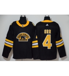 Bruins 4 Bobby Orr Black 3rd Adidas Jersey