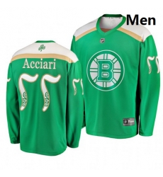 Bruins 77 Noel Acciari Green 2019 St  Patrick Day Adidas Jersey