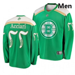 Bruins 77 Noel Acciari Green 2019 St  Patrick Day Adidas Jersey