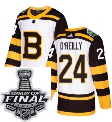 Mens Adidas Boston Bruins 24 Terry OReilly Authentic White 2019 Winter Classic NHL Jersey