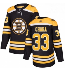 Mens Adidas Boston Bruins 33 Zdeno Chara Premier Black Home NHL Jersey 