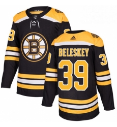 Mens Adidas Boston Bruins 39 Matt Beleskey Authentic Black Home NHL Jersey 