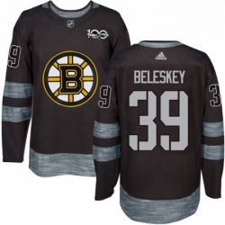 Mens Adidas Boston Bruins 39 Matt Beleskey Premier Black 1917 2017 100th Anniversary NHL Jersey 