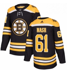 Mens Adidas Boston Bruins 61 Rick Nash Authentic Black Home NHL Jersey 