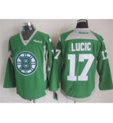 NHL Boston Bruins 17 Milan Lucic green jerseys