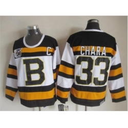NHL Boston Bruins #33 Zdeno Chara white jerseys[m&n 75th]