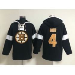 NHL Boston Bruins #4 Bobby Orr black jerseys[pullover hooded sweatshirt]