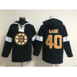 NHL Boston Bruins #40 Tuukka Rask black jerseys[pullover hooded sweatshirt]