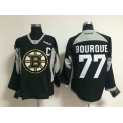 NHL Boston Bruins #77 Ray Bourque black jerseys
