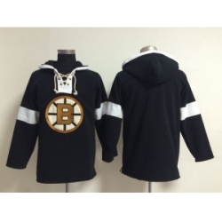 NHL Boston Bruins blank black jerseys[pullover hooded sweatshirt]