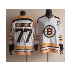 NHL Jerseys Boston Bruins #77 BOURQUE White Jersey