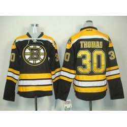 Women Boston Bruins 30 Tim Thomas Black Jersey