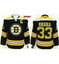 Women NHL boston bruins #33 chara black jerseys