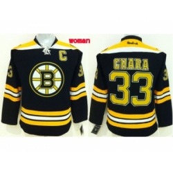 Women NHL boston bruins #33 chara black jerseys